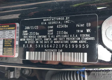 2023 Kia K5 Gt-Line from USA, damaged, VIN 5XXG64J21PG199959